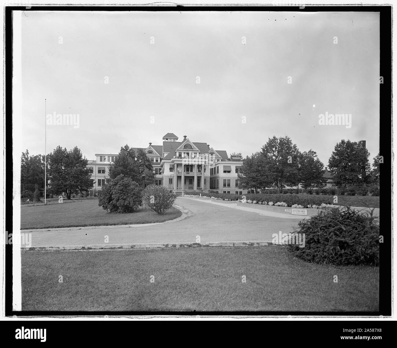Washington Sanitarium, [in Takoma Park, Maryland], geb., hinten Stockfoto