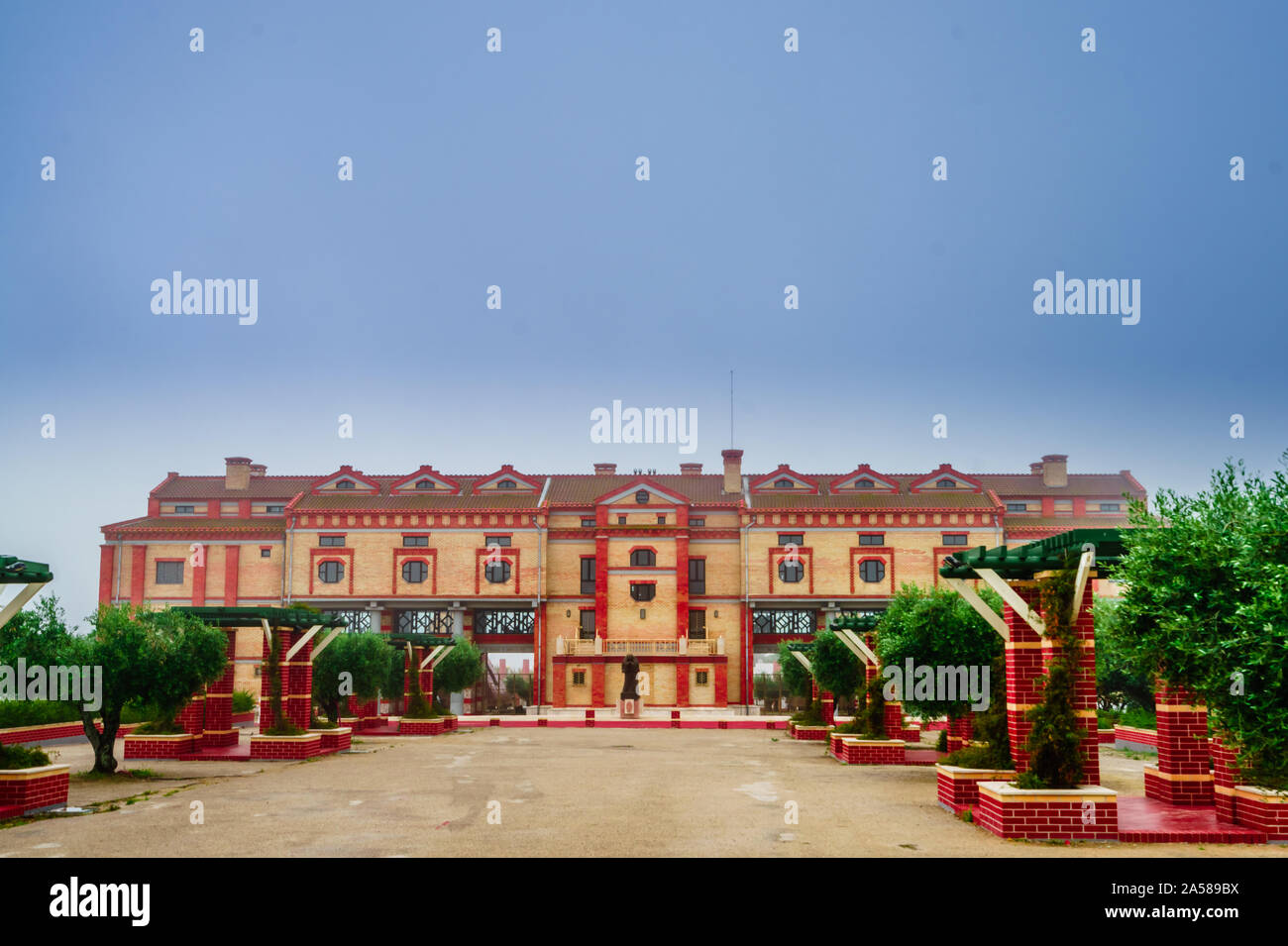 Der Blick auf den Eingang zum Heiligtum von Christus, dem König, Lissabon, Portugal Stockfoto
