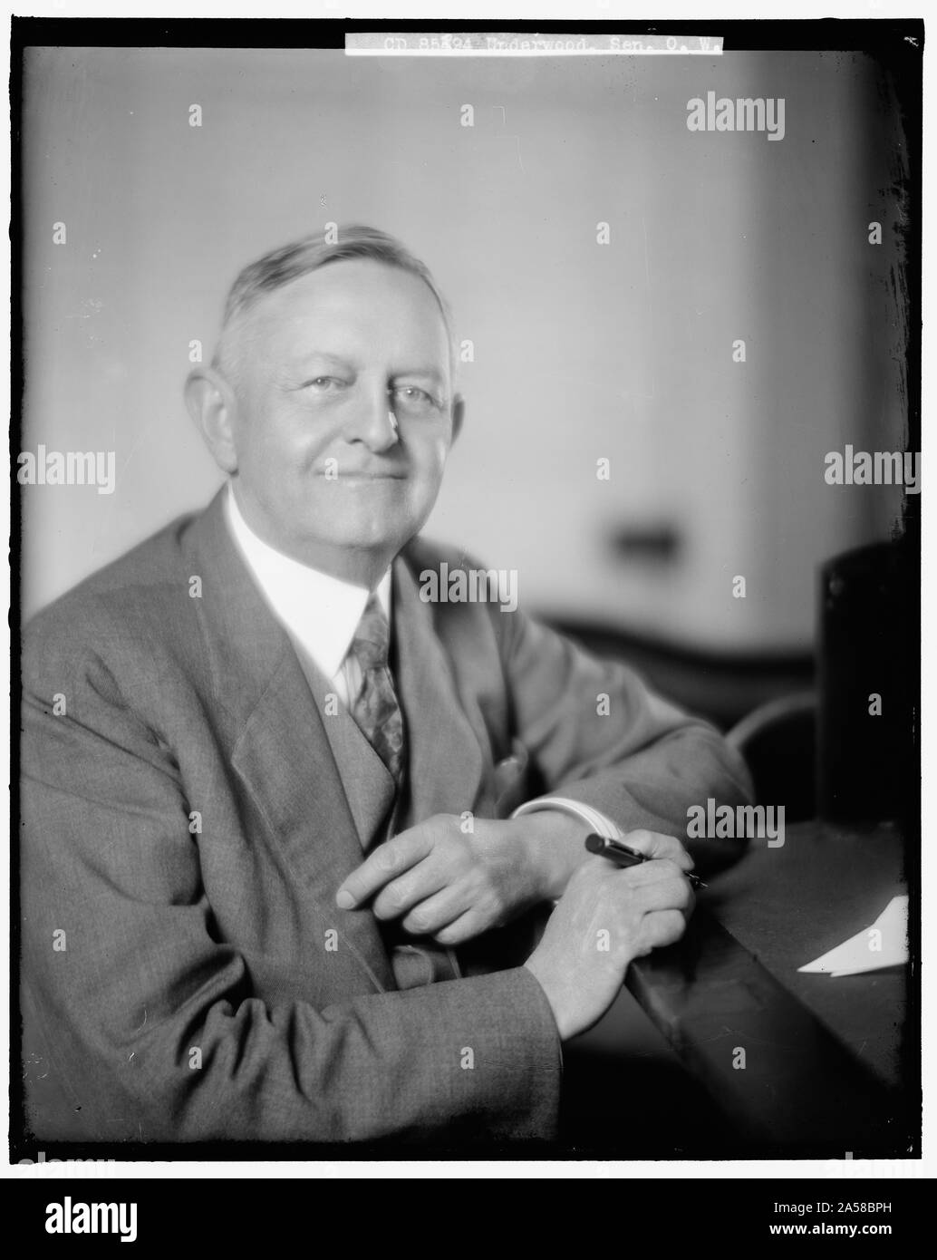 UNDERWOOD, OSCAR. SENATOR Stockfoto