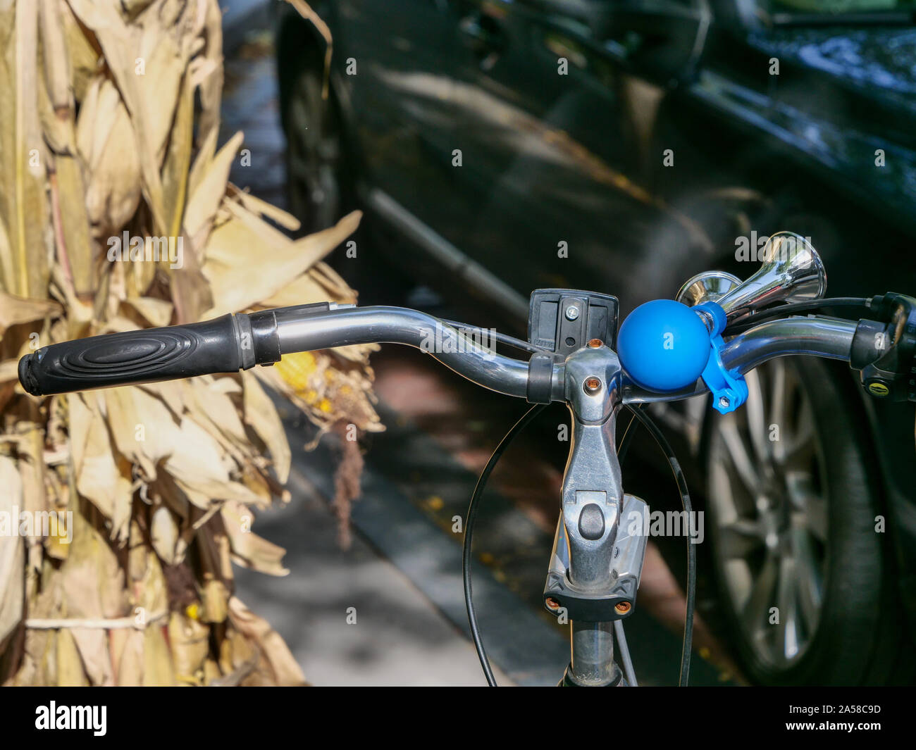 Fahrradlenker und Horn Stockfotografie - Alamy