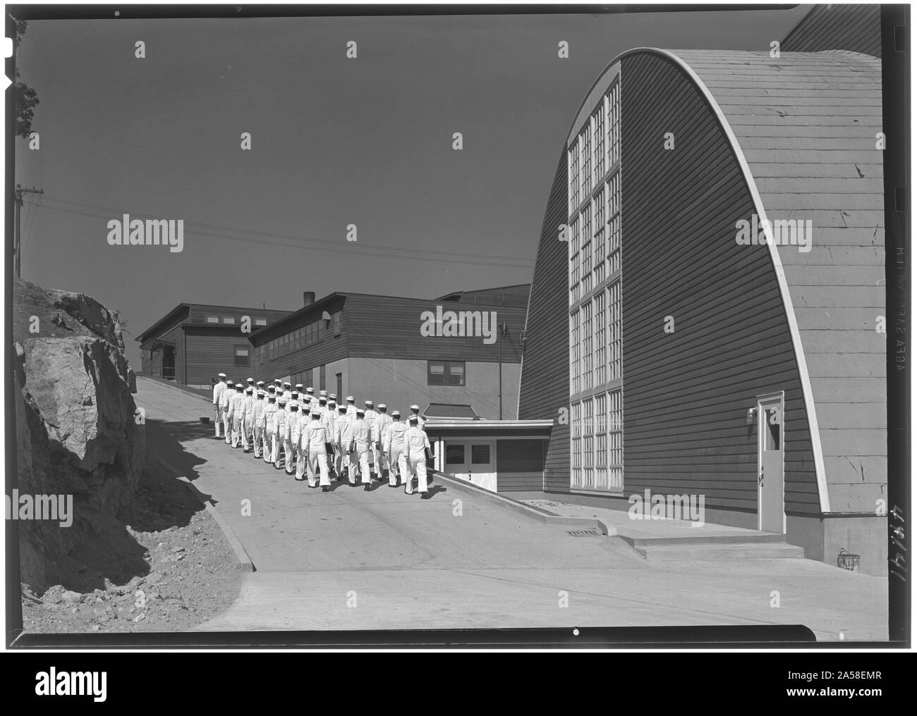 Der U.S. Coast Guard Academy, Reserve Cadet Gebäude, New London, Connecticut. Stockfoto