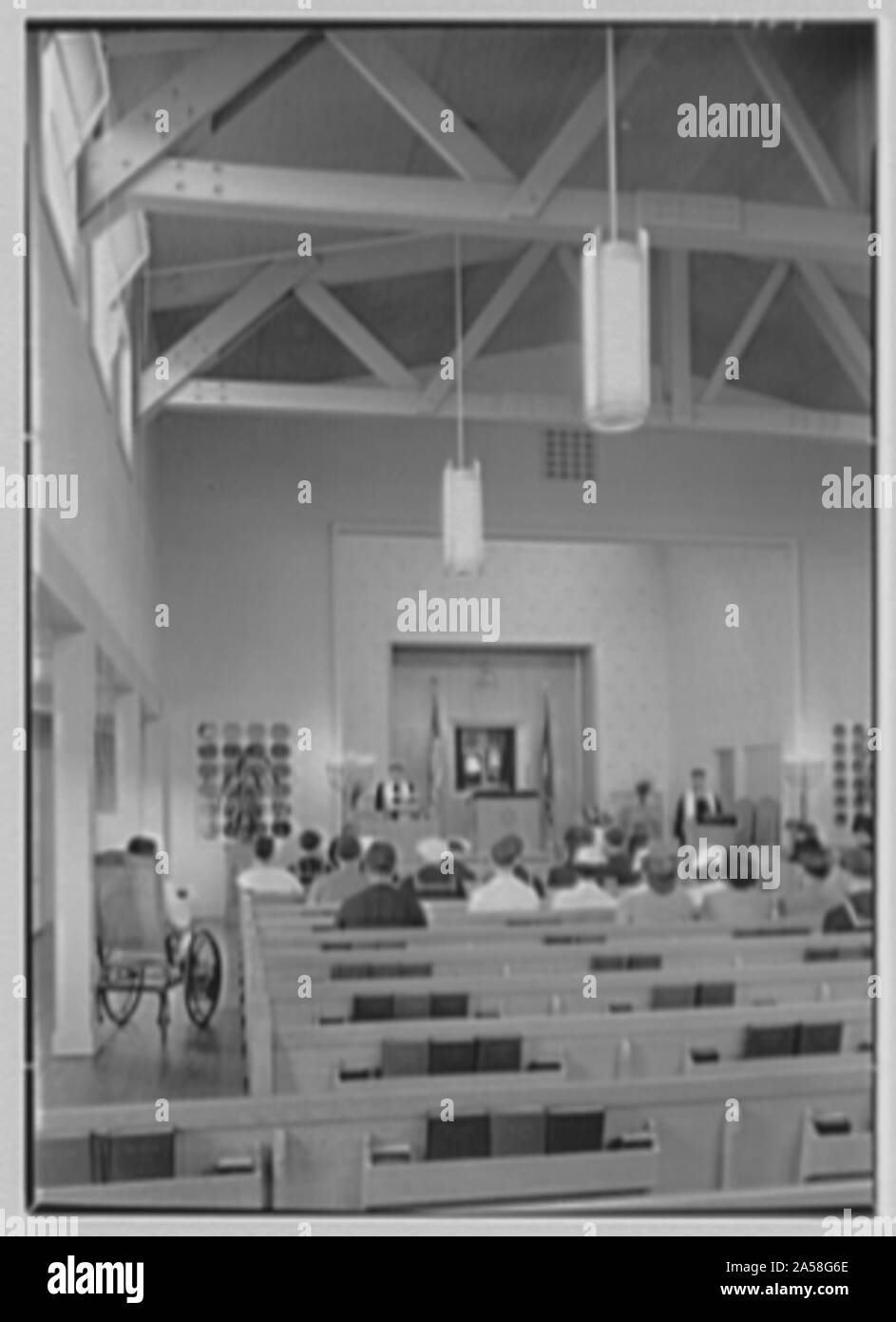 U.S. Naval Hospital Kapelle, St. Albans, Long Island, New York. Stockfoto