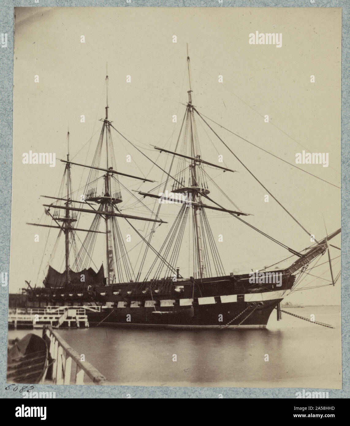 Us-fregatte Santee Stockfoto