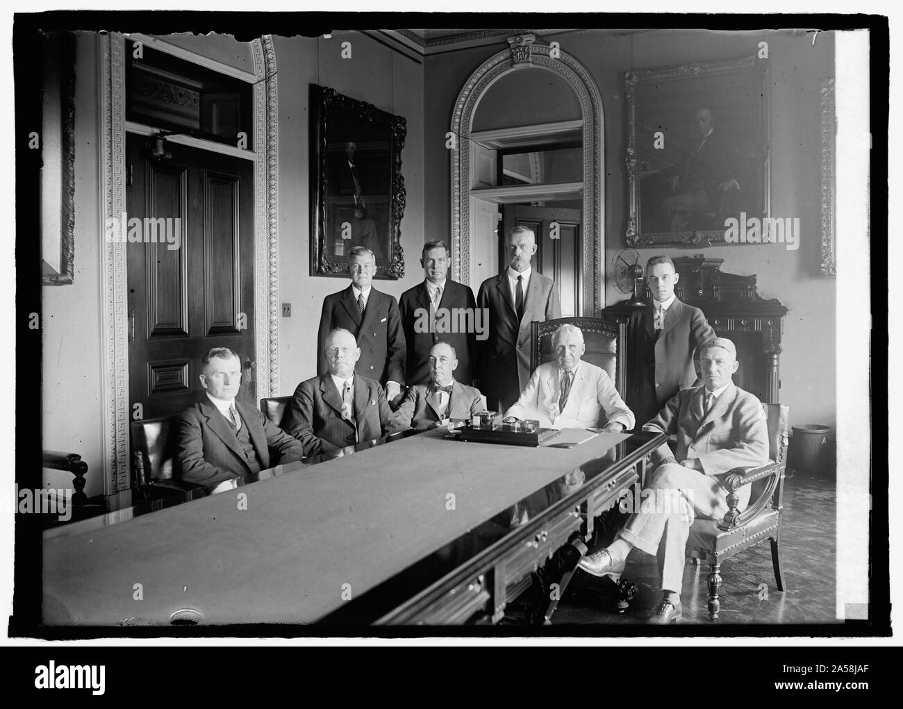 US-kanadische Konferenz auf Alkohol Schmuggel, [8/20/25] Stockfoto