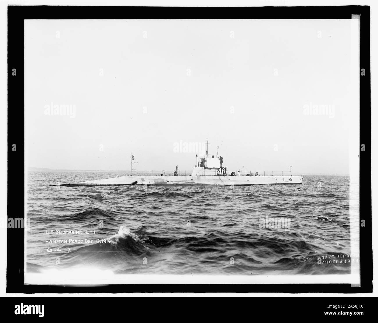 U.S.S. L1, Hampton Roads, [Virginia], Dec 13, 1916 Stockfoto