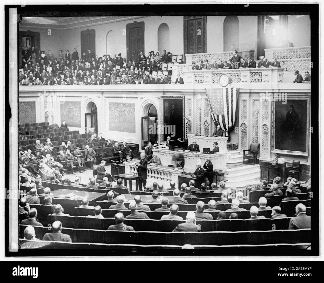 Onkel Joe auf dem Boden des Hauses, [Washington, DC] Stockfoto