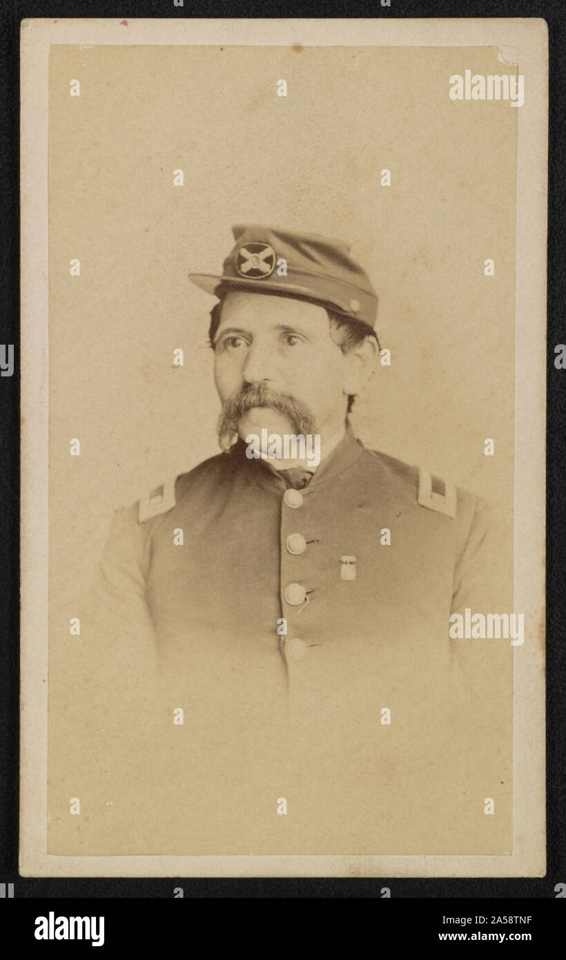 Unbekannter Soldat im 5. New York Artillerie Regiment Uniform]/C. Würmer, Fotograf, 186 Bowery, 2 Türen bel. Frühjahr St., New York Stockfoto