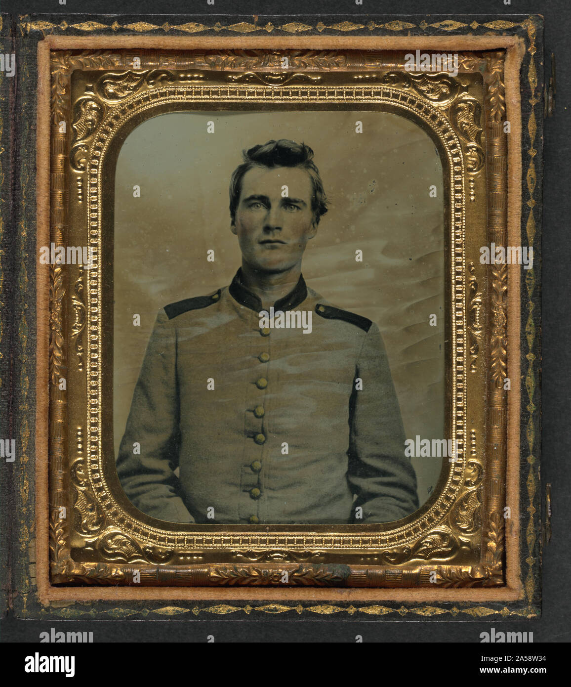 Unbekannter Soldat in Confederate uniform Stockfoto Unbekannter Soldat in Confederate uniform Stockfoto