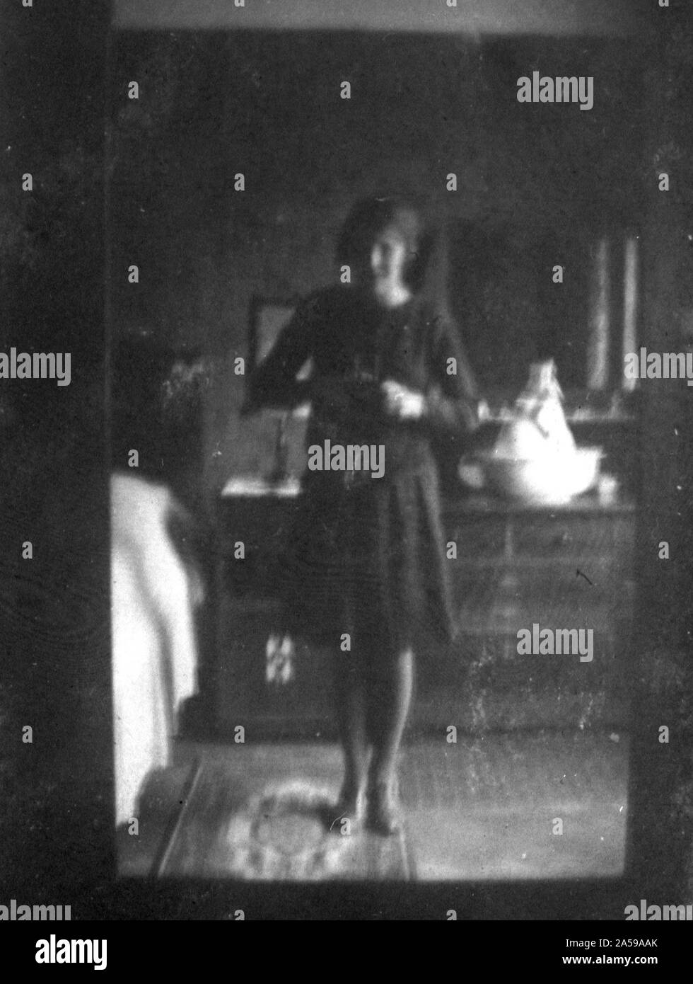 Eva Braun Fotos - Beschriftung - "Ich" (Porträt) - Eva Braun Stockfoto