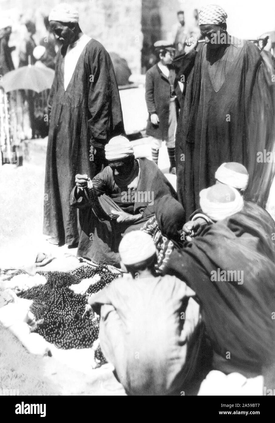 Syrien - Damaskus. Raupe peddlar 1880-1920 Stockfoto