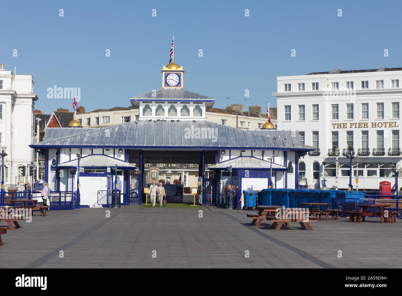 Eastbourne, englische Stadt am Meer Stockfoto
