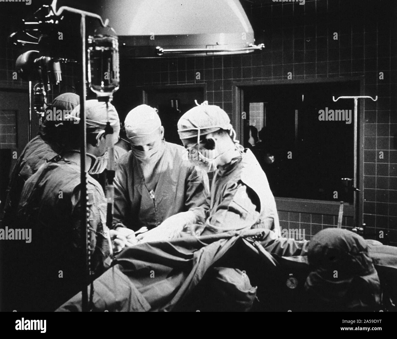 Eine Operation am offenen Herzen, NIH, 1955 Stockfoto