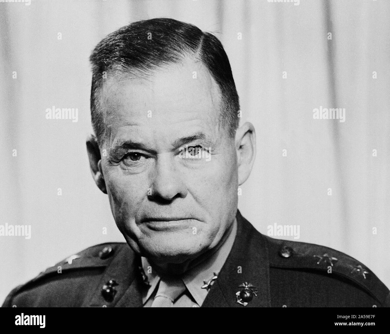 1953 - Major General Lewis B. "CHESTY" Puller, USMC (unbedeckt) Stockfoto
