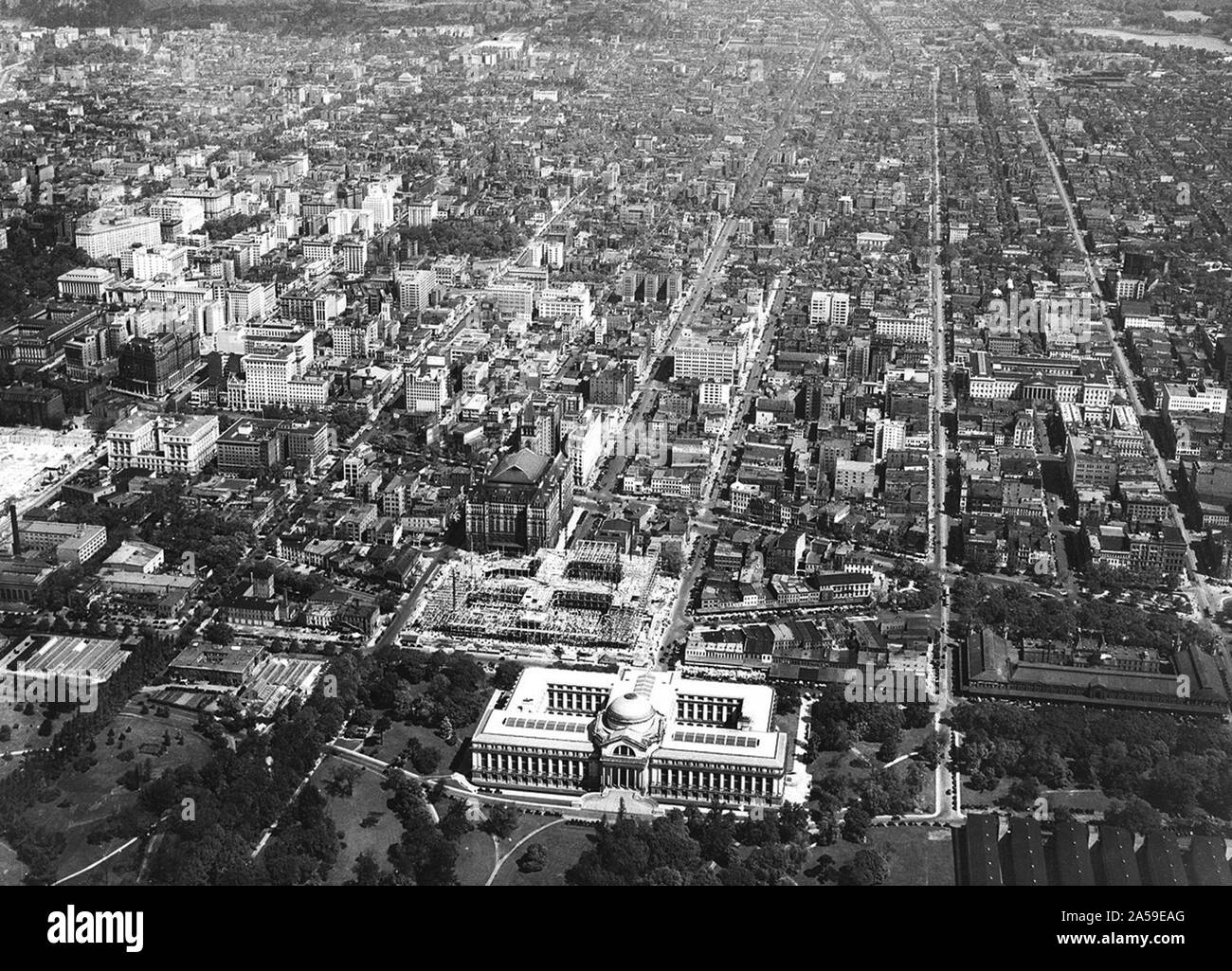 Washington D.C. Luftbild Stockfoto