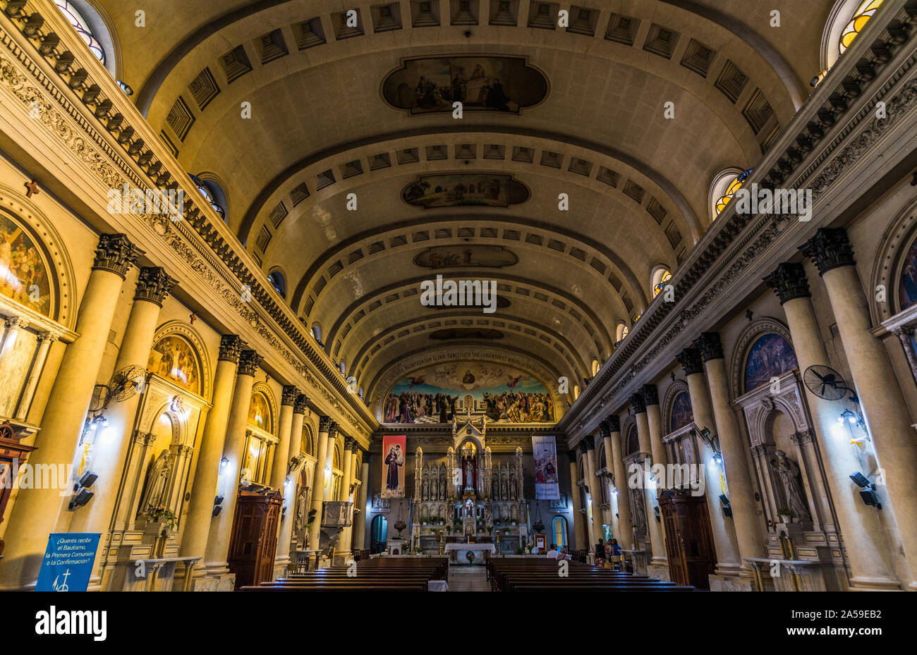 Buenos Aires, Argentinien - 20 Januar, 2018: San Antonio de Padua Kirche Stockfoto