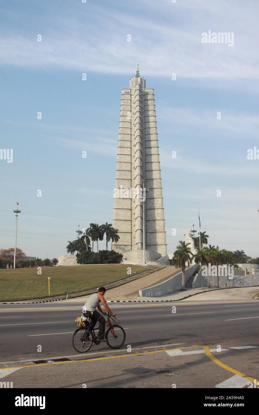 Plaza de la Revolución in Havanna, Kuba. Stockfoto