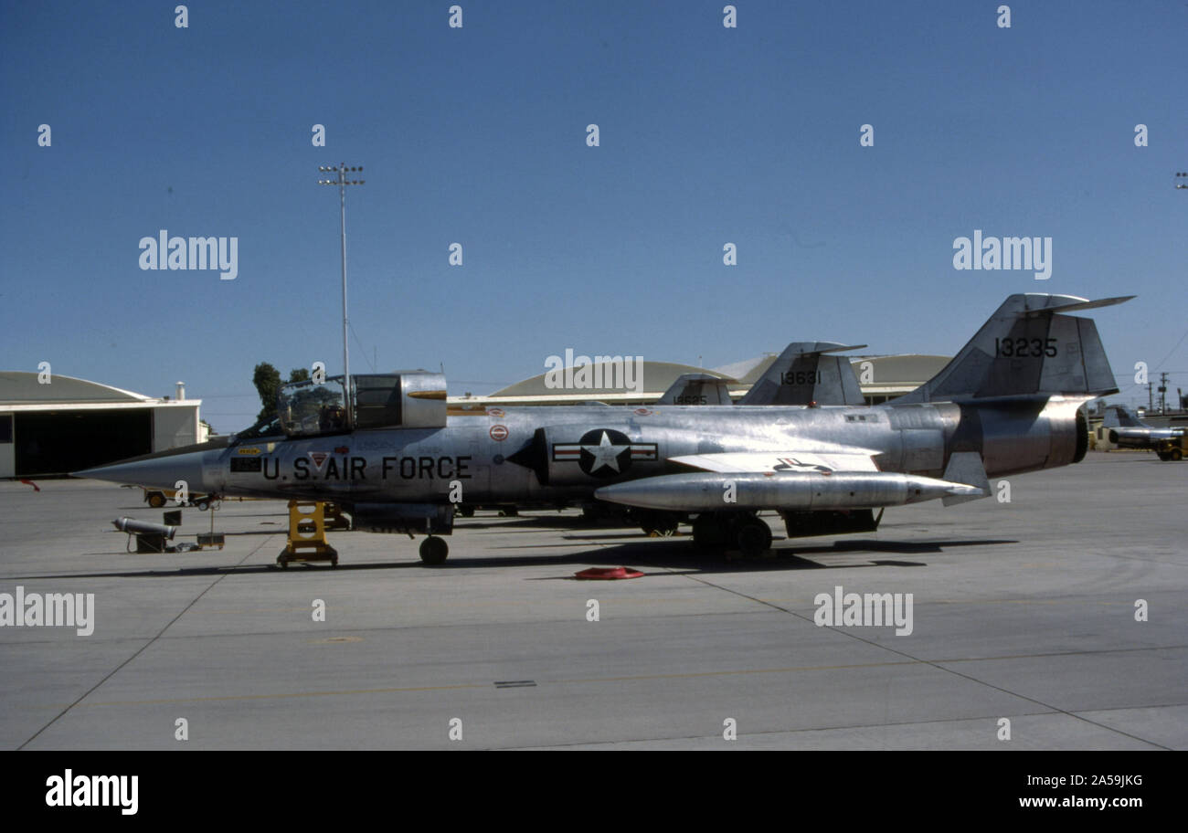 USAF/United States Air Force - die Deutsche Luftwaffe Luftwaffe - Lockheed F-104G Starfighter Stockfoto
