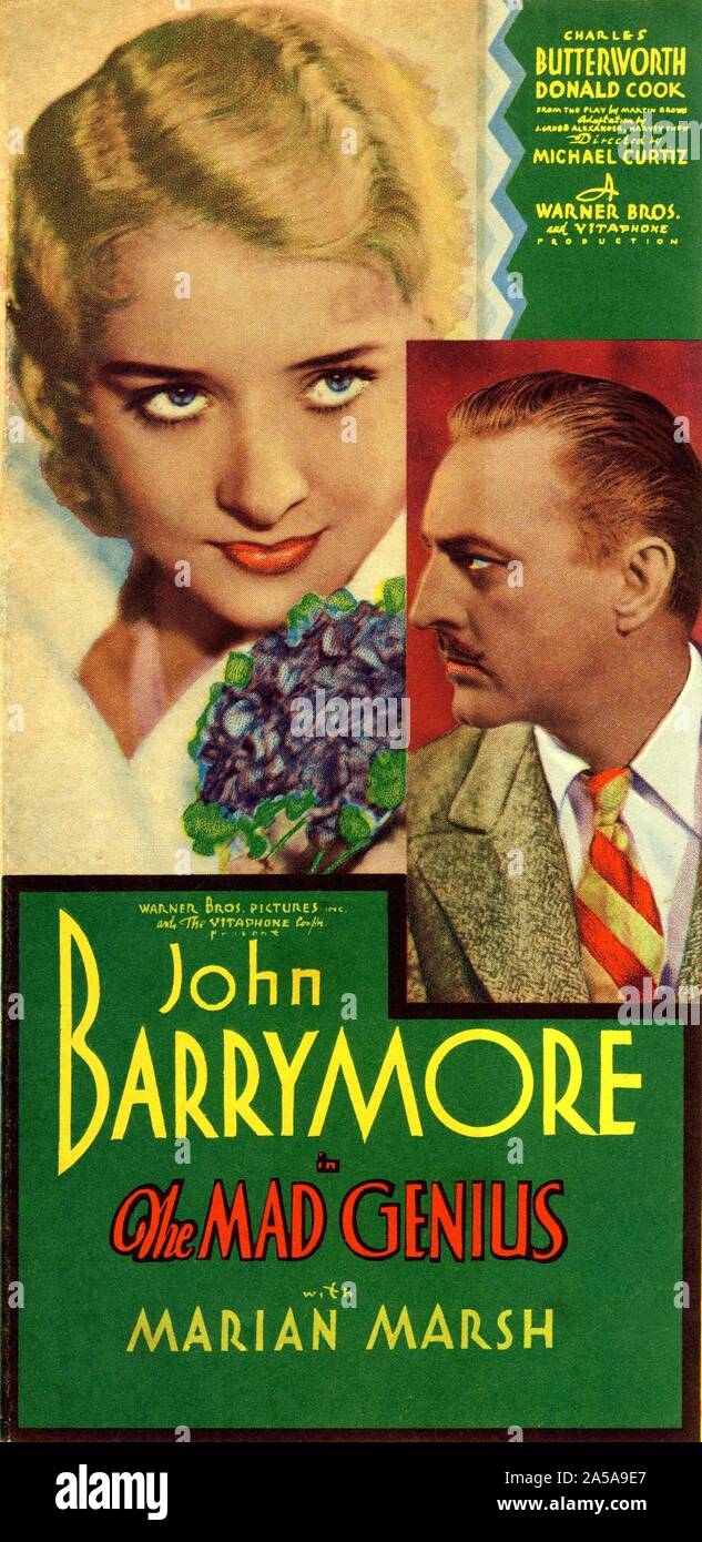 JOHN BARRYMORE und MARIAN MARSH in der MAD GENIUS Regisseur Michael Curtiz 1931 Warner Bros. Stockfoto