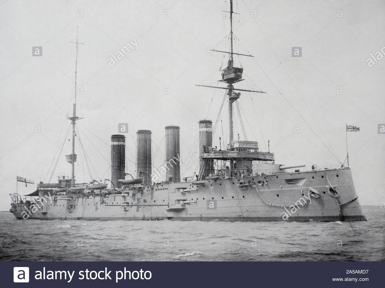 WW 1 HMS guter Hoffnung war ein Drake-Klasse Panzerkreuzer für die Royal Navy, das im Jahr 1901 erbaut wurde, in der Schlacht bei Coronel im November 1914 gesunken Stockfoto