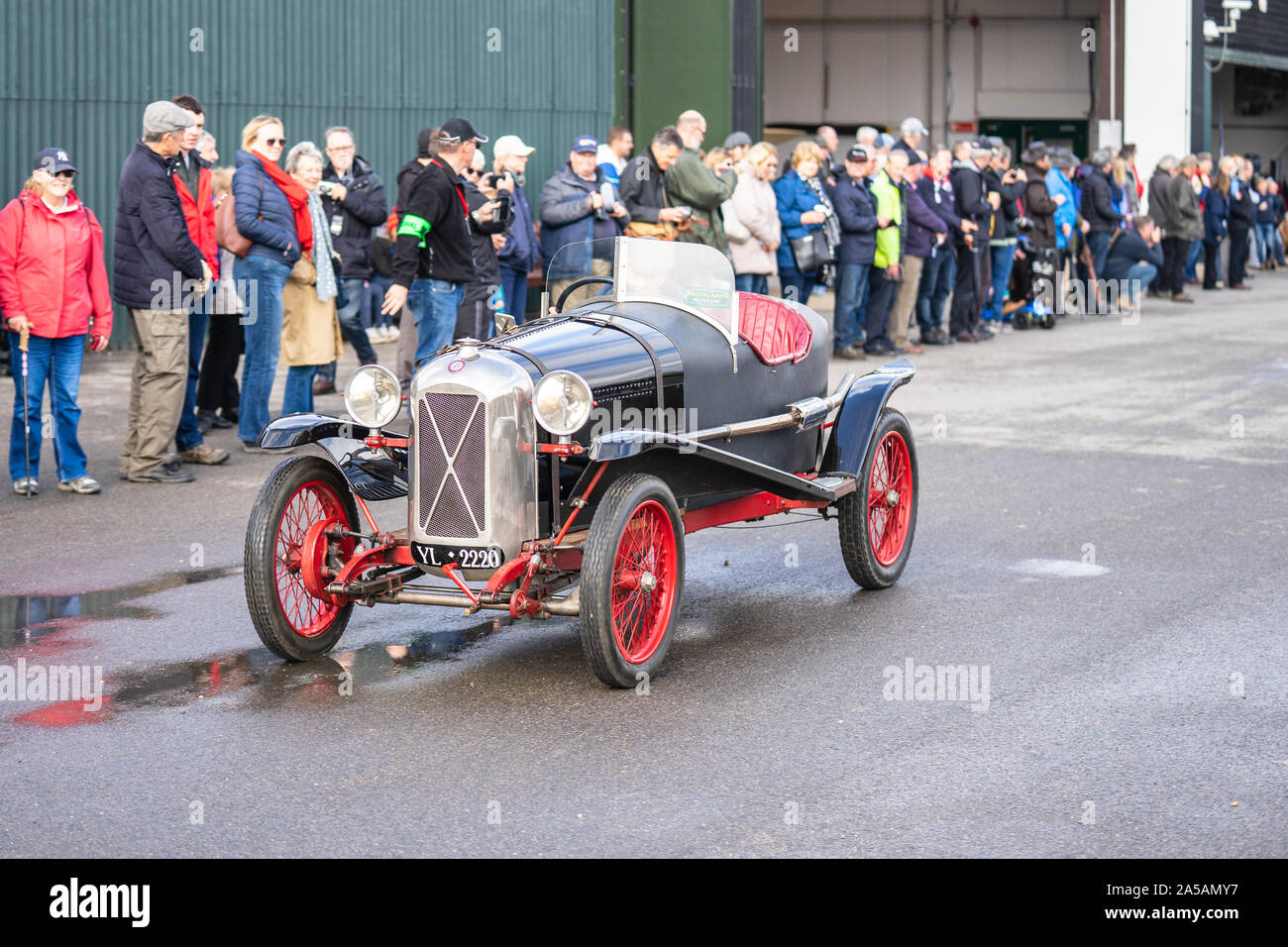 OLD WARDEN, BEDFORDSHIRE, GROSSBRITANNIEN, 6. OKTOBER 2019. 1925 SALMSONTWOSEATER . Wettkampftag bei Shuttleworth Stockfoto