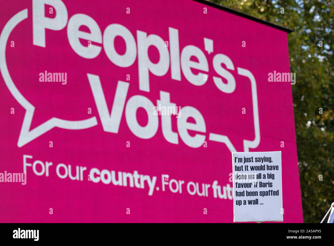 Die Abstimmung März. Eine riesige. März findet in London von pro-Europäische Union Fraktionen gegen die drohende Brexit deal protestieren unter der allgemeinen Überschrift zusammen für das letzte Wort. Dieses Datum wurde gewählt, mit der Benn Handeln Termin für die Zeit des Parlaments übereinstimmen müssen auf dem Brexit Abkommen zu stimmen. Das Parlament ist derzeit Sitzen Stockfoto