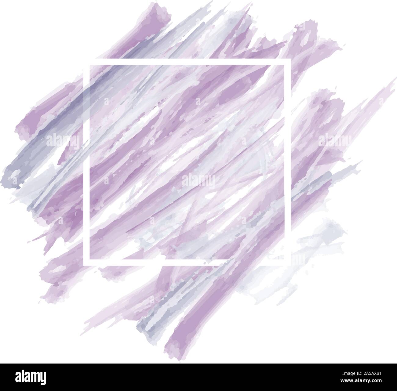 Grunge abstrakt hintergrund Pinsel Farbe Textur Design Acryl Schlaganfall Poster illustration Vektor über quadratischen Rahmen. Stock Vektor