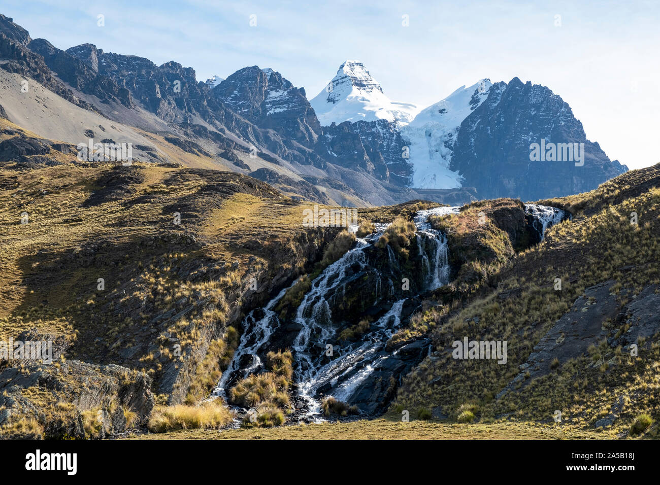 Blick auf die Berge, Bolivien Condoriri Stockfoto
