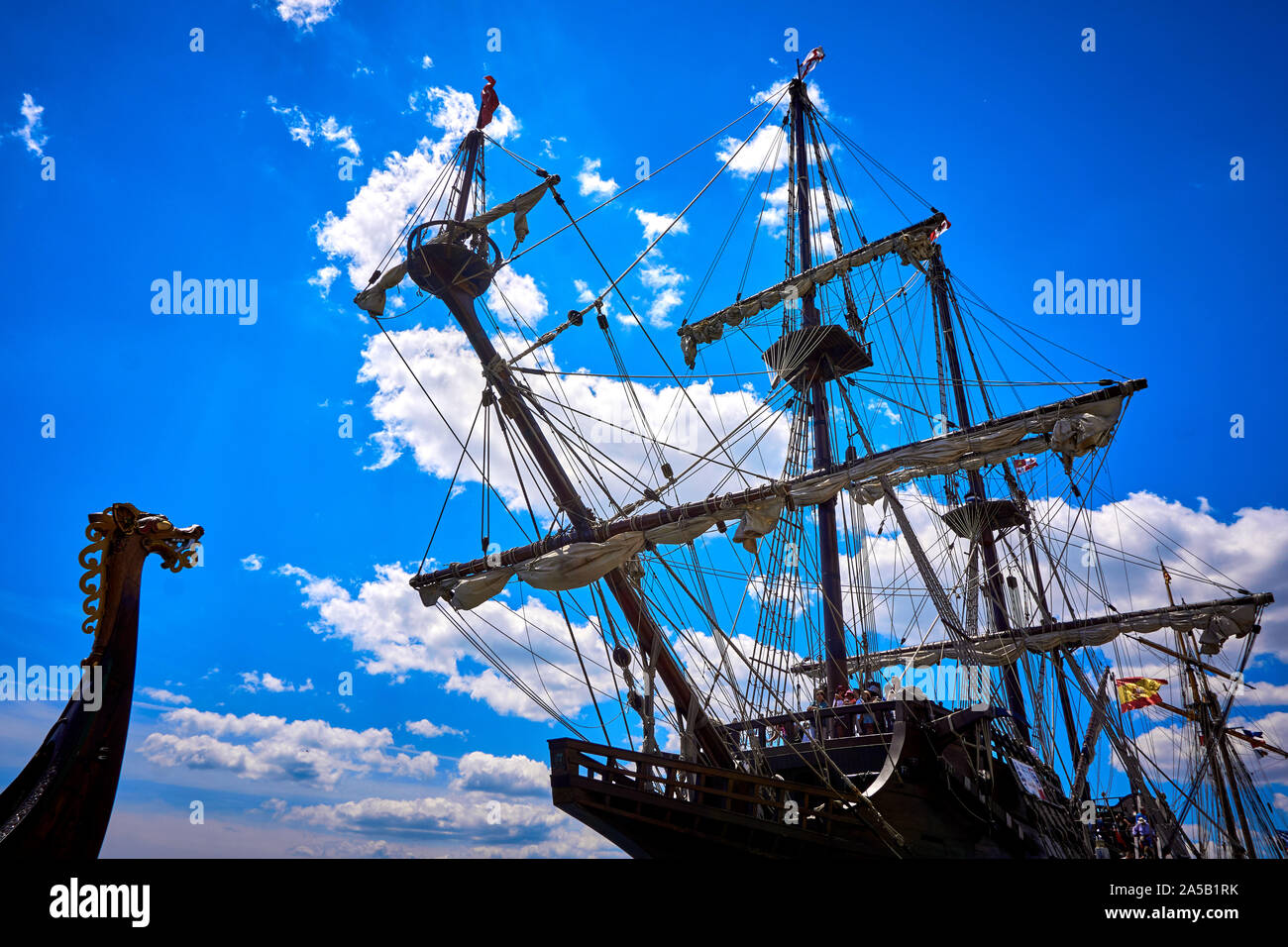 Spanische Galeone Schiff Stockfoto