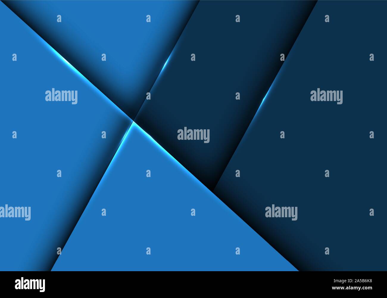 Abstrakt Blau glänzend metallisch geometrische Überschneidung Design moderne futuristischen Hintergrund Vector Illustration. Stock Vektor