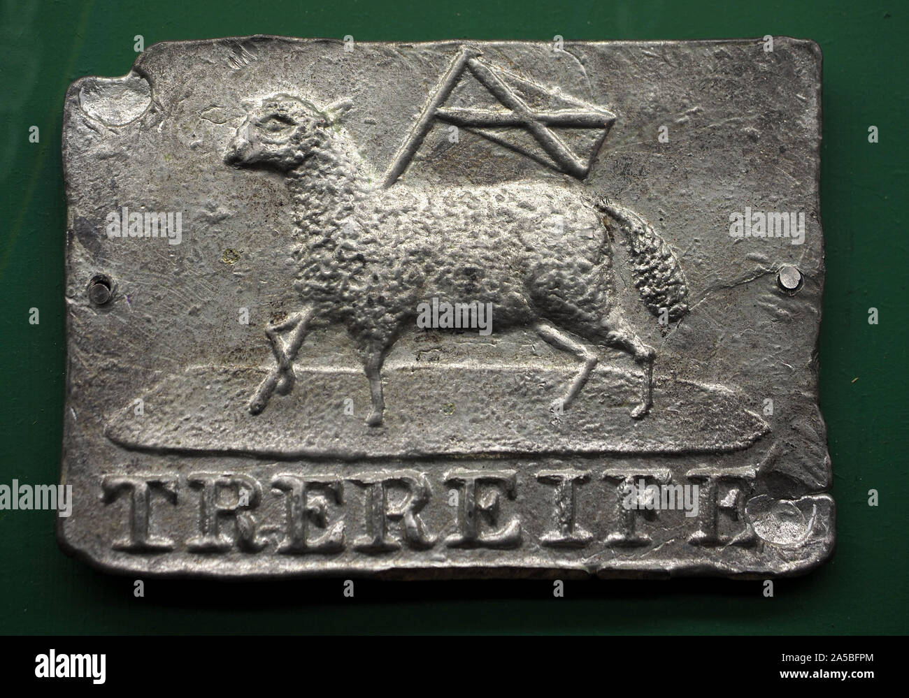 Zinn Hütten Haus Mark Stamp (Das trereife). Geevor Tin Mine Museum Cornwall, England Stockfoto