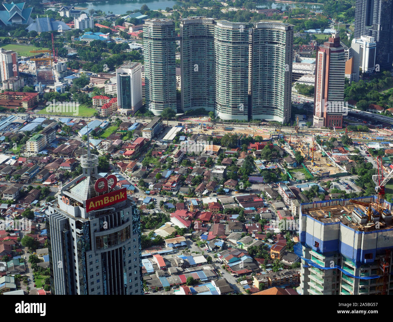 Stadt Kuala Lumpur, alten und neuen Gebäuden in Kuala Lumpur, Malaysia Stockfoto
