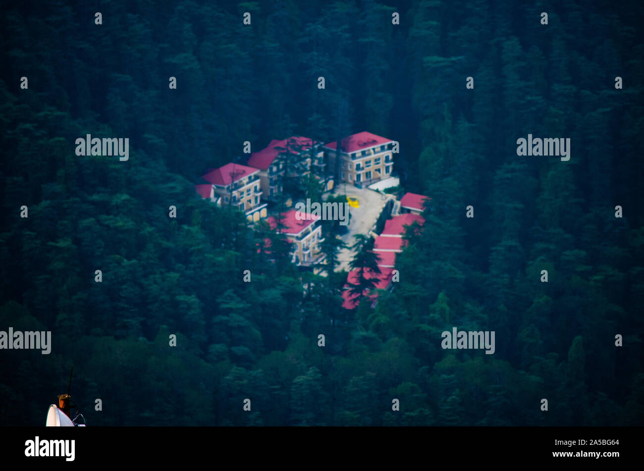 Schöne Häuser in Shimla Himachal Pradesh Stockfoto