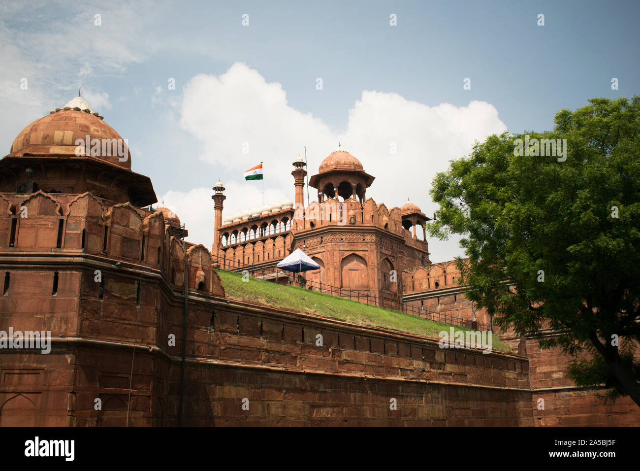 Das Rote Fort in Neu Delhi Indien Stockfoto