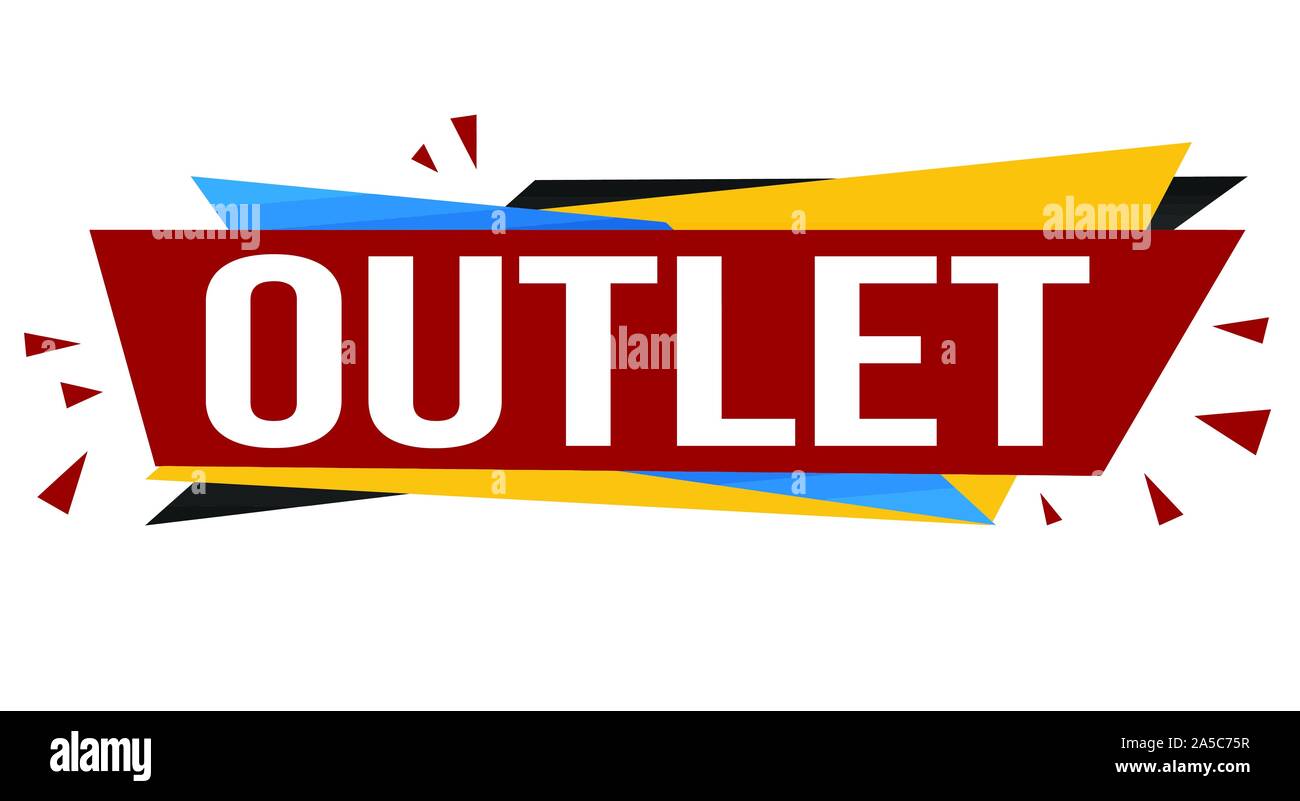 Steckdose Banner Design auf weißem Hintergrund, Vector Illustration Stock Vektor