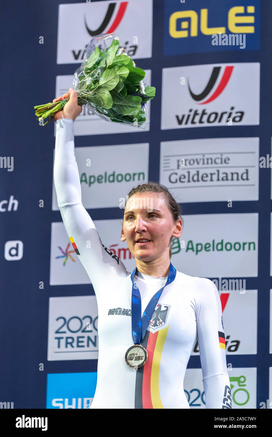 Lisa Brennauer GER während der uec Titel Radfahren Europäische Meisterschaft am Oktober, 18 2019 in Apeldoorn, Niederlande. (Foto von SCS/Sander Chamid Stockfoto