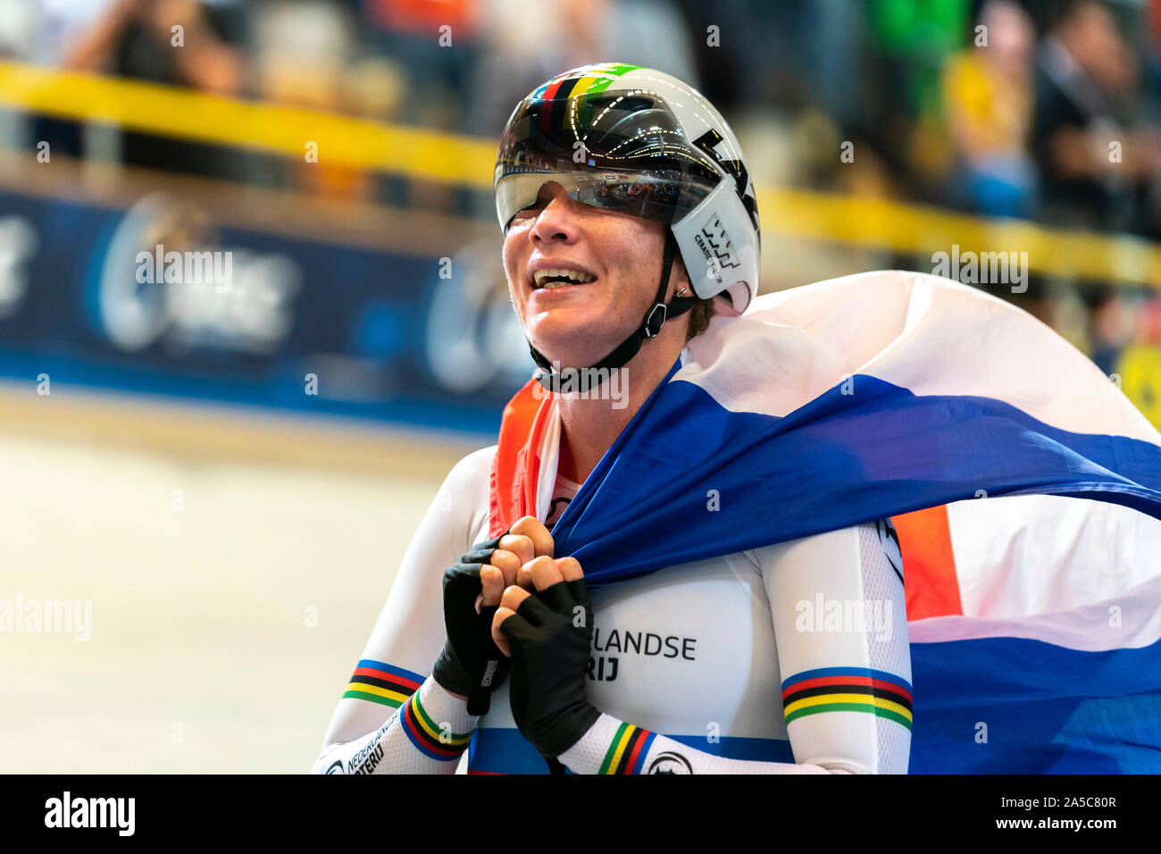 Kirsten Wild NED gewinnt der Frauen Omnium während der uec Titel Radfahren Europäische Meisterschaft am Oktober, 18 2019 in Apeldoorn, Niederlande. (Foto von SCS/Sander Chamidn Stockfoto