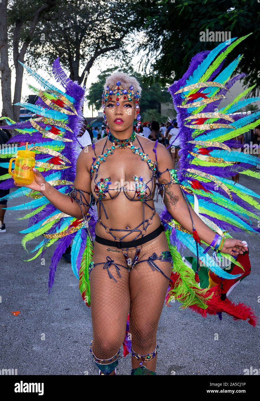 Karneval in Miami in Miami Dade County Gründen am 13. Oktober 2019 Stockfoto