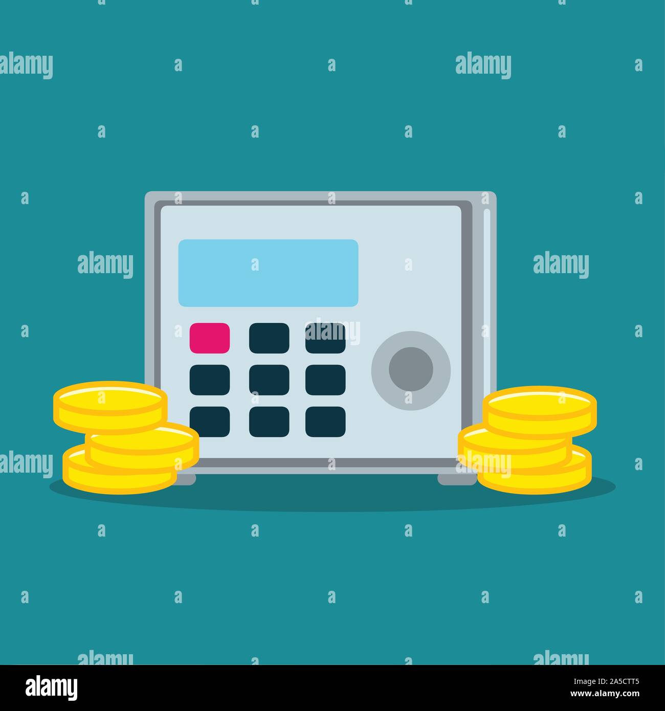 Geld Safe Konzept symbol Vektor illustration Stock Vektor