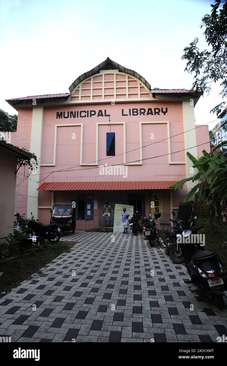 Allapuzha oder Trivandrum, Kerala, Indien - Südostasien; 07.11.2017: Stadtbibliothek Kerala, Indien Stockfoto