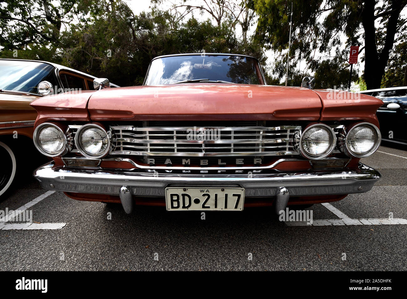 1962 Rambler Ambassador auf Anzeige Stockfoto