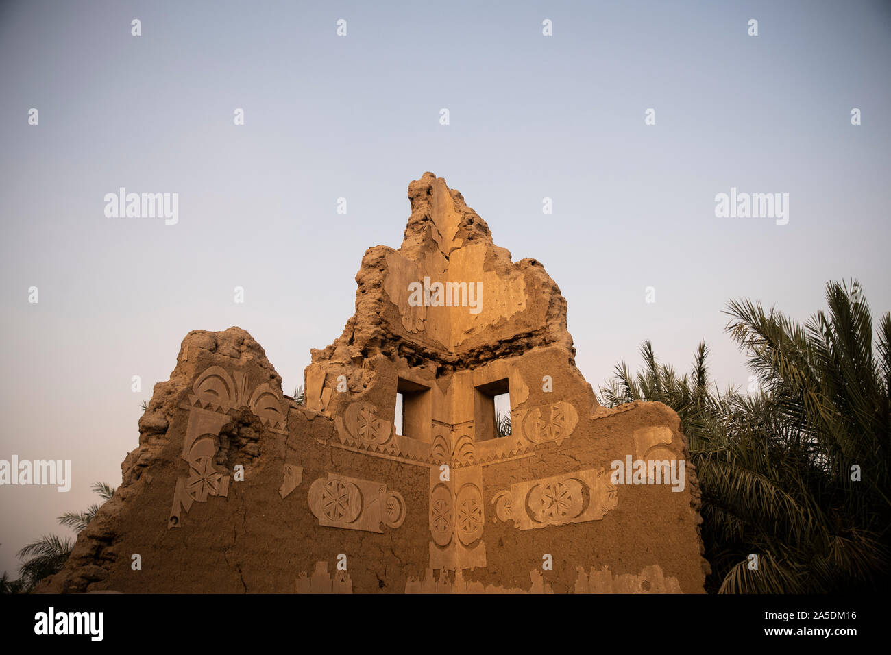 Historische arabisches Haus in Saudi-Arabien Stockfoto