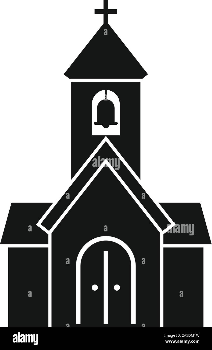 Stadt Kapelle Symbol. Einfache Abbildung der Stadt Kapelle vektor Symbol für Web Design auf weißem Hintergrund Stock Vektor