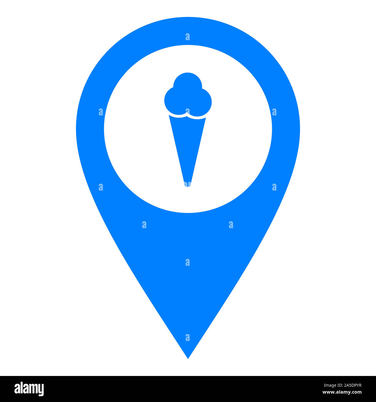 Eis und Lage pin Stockfoto