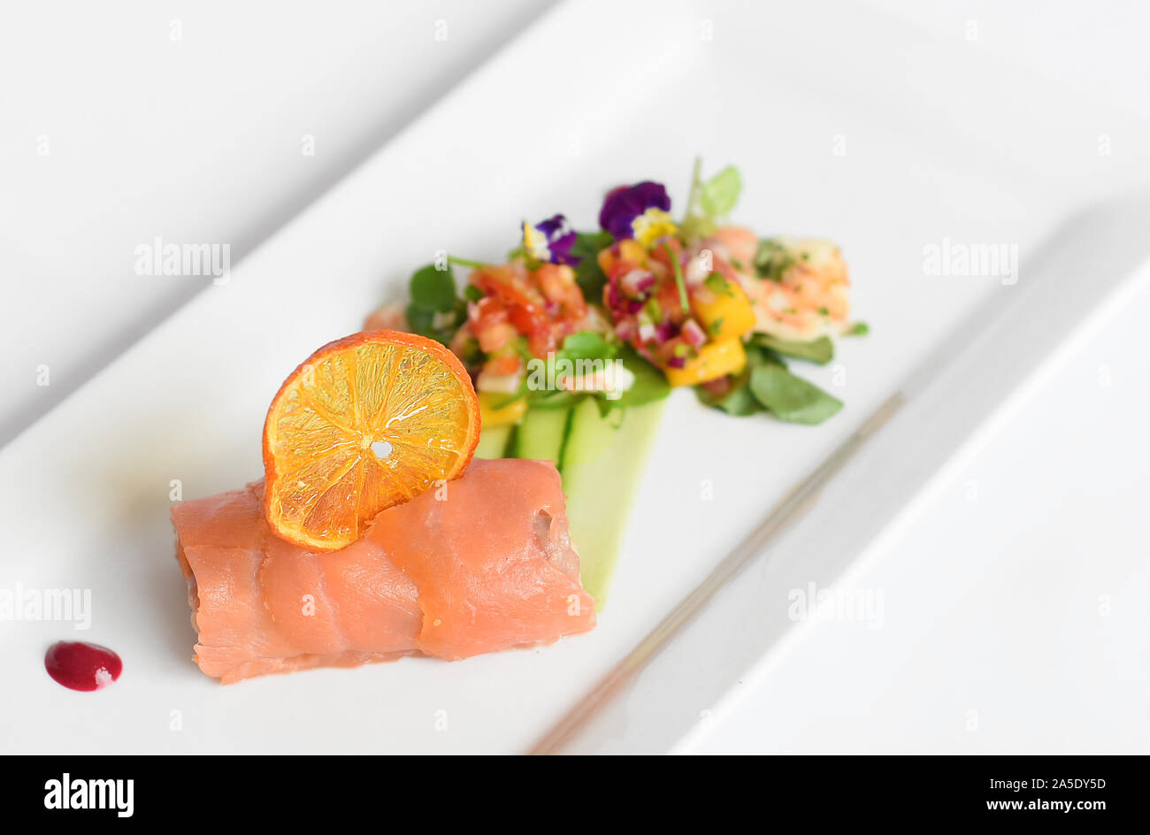 Fine Dining, Foodfotografie, Gourmet Stockfoto