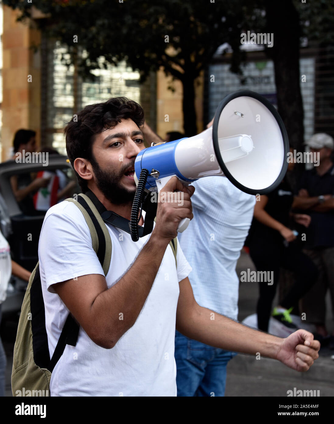 Protesten gegen die Regierung, Downtown, Beirut, Libanon. 19. Oktober 2019 Stockfoto