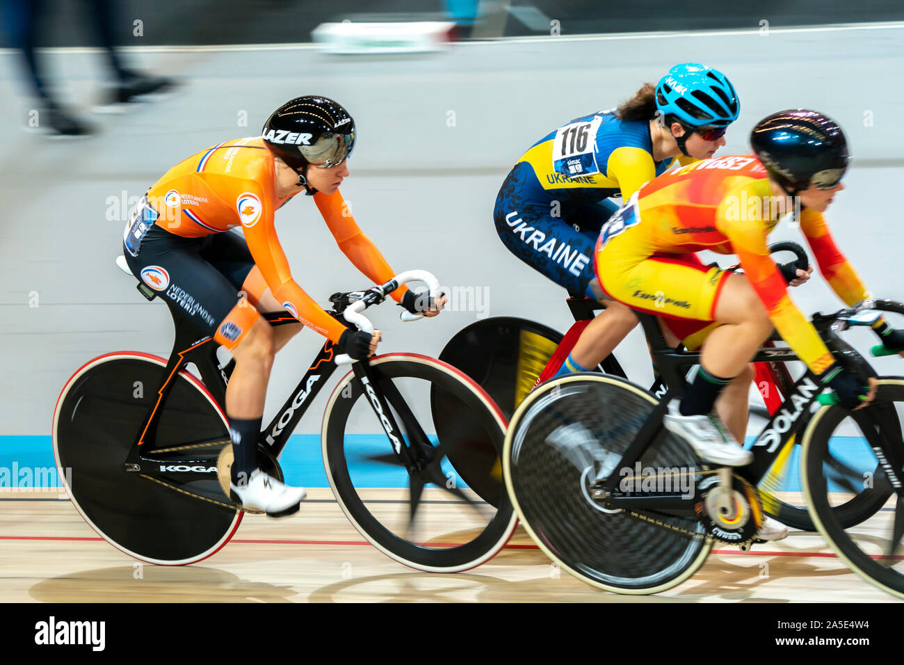 Amy Pieters NED beim UEC Titel Radfahren Europäische Meisterschaft am Oktober, 19 2019 in Apeldoorn, Niederlande. (Foto von SCS/Sander Chamid Stockfoto