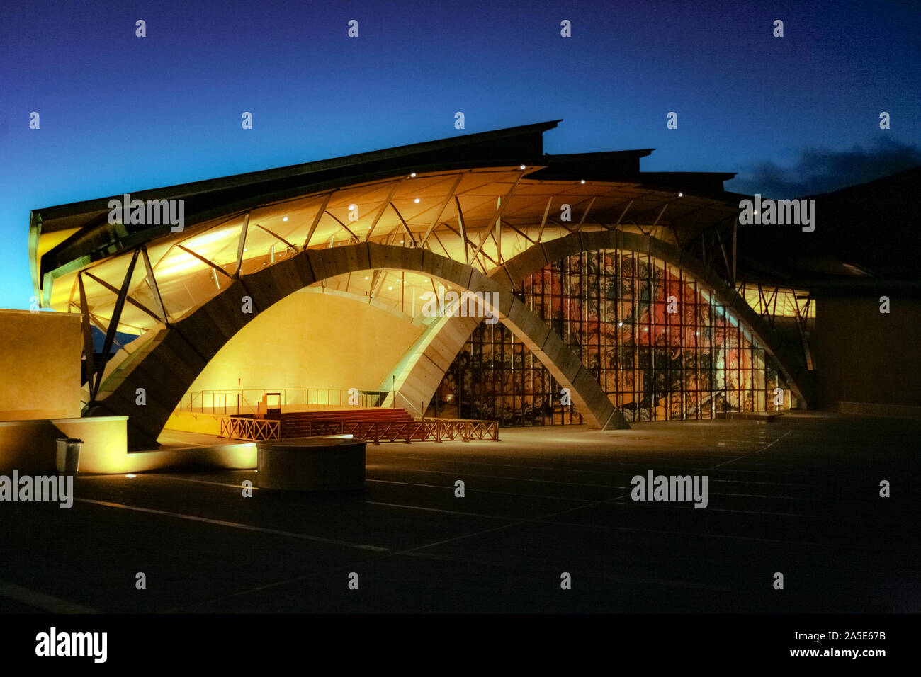 Italien Apulien San Giovanni Rotondo (FG) die neue Kirche des heiligen Pio von Renzo Piano Stockfoto