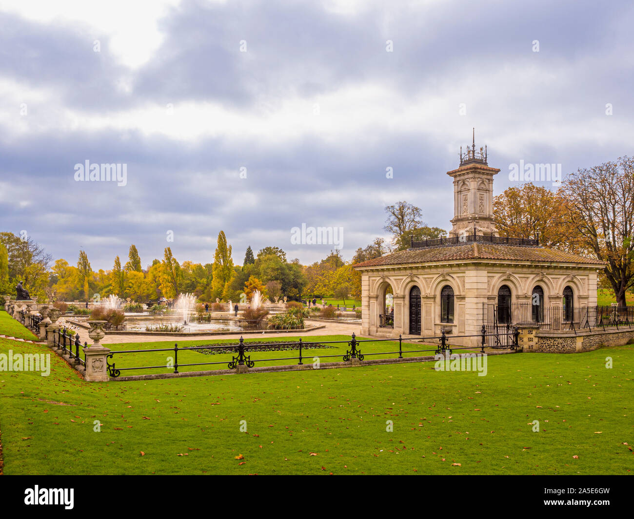 Italienischen Garten, Kensington Gardens, London, UK. Stockfoto