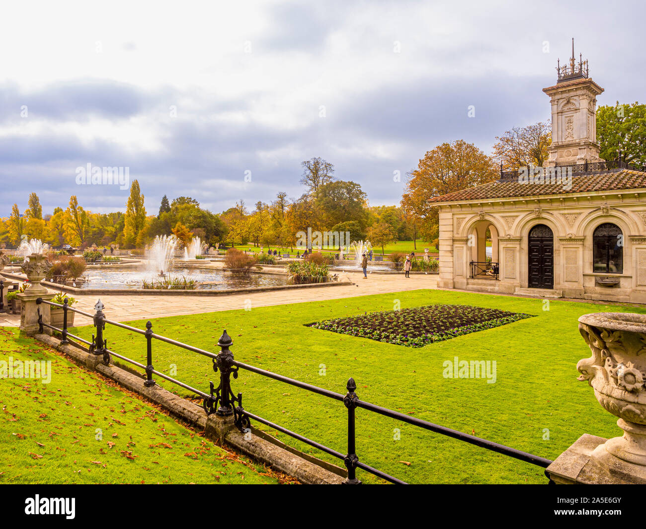 Italienischen Garten, Kensington Gardens, London, UK. Stockfoto