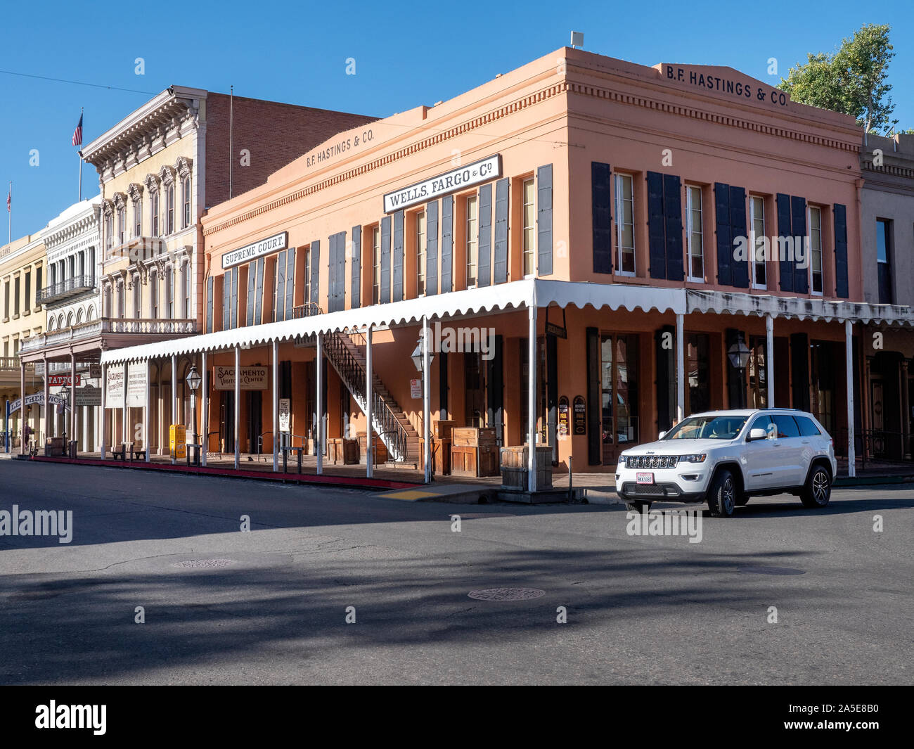 Altstadt-Sacramento-Kalifornien-USA Stockfoto